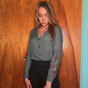 Trendy Button Down Top